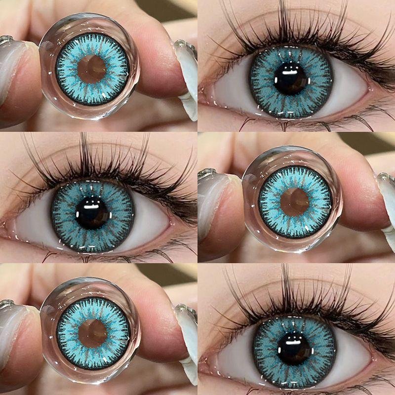 MillCreek 2 шт. мягкие цветные контактные линзы для косплея на Хэллоуин, красные контактные линзы для ежегодного использования 0,00