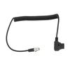 D TAP Male to 4 Pin Mini XLR адаптер спиральный кабель питания для TVlogic Monitor шнур питания 12 В