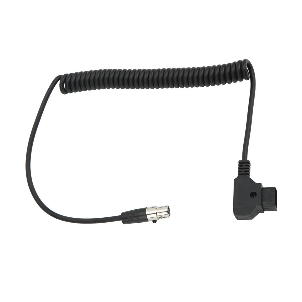 D TAP Male to 4 Pin Mini XLR адаптер спиральный кабель питания для TVlogic Monitor шнур питания 12 В