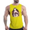 Мужской жилет с круглым вырезом без рукавов для отдыха, бега, спорта, отдыха, анимации, удобный, дышащий, с принтом, модный на четыре сезона