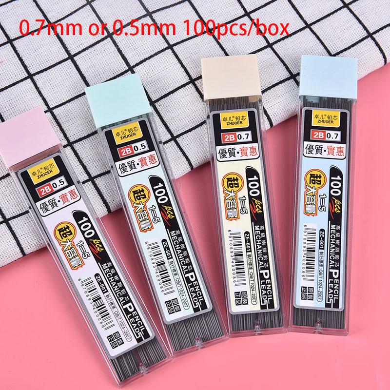 100Pcs/Box Latest Pencil Refill Automatic Pencil Lead Versatile Graphite Lead 2B Mechanical