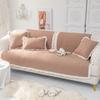 Cotton Sofa Cover for Living Room Thicken Sofa Cushion Solid Color Lace Fabric Embroidery Sofa Cover L Shape Couch Covers Decor