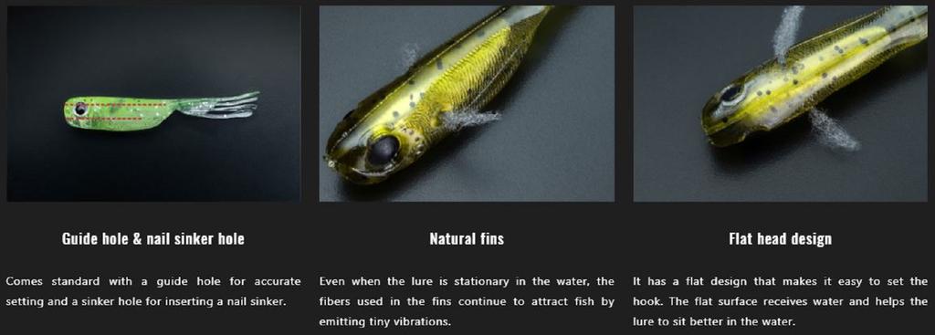 Распродажа Jackall Мягкая приманка Elise 1,5 дюйма 7 шт./уп. Дымчатый с ядром малька (2832)