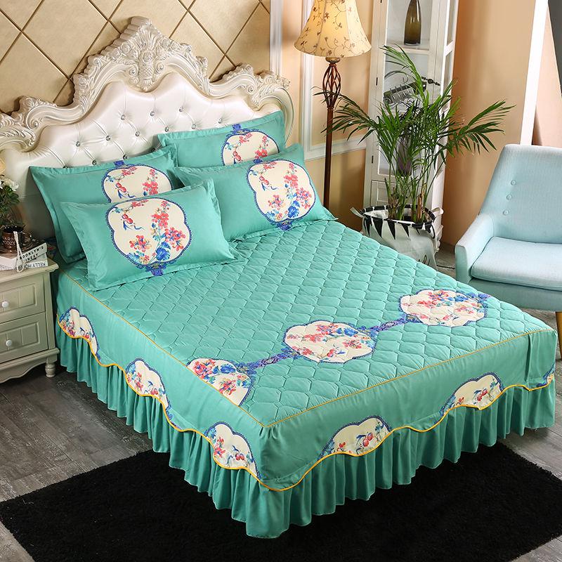 3 шт./компл., корейская кровать размера «queen-size», юбка, толстые цельные простыни, милые простыни в стиле принцессы