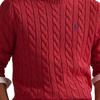 Polo Ralph Lauren Осень/Зима 25 Обычная посадка Свитер с косами из хлопка с круглым вырезом с длинным рукавом Мужской свитер 710775885-525