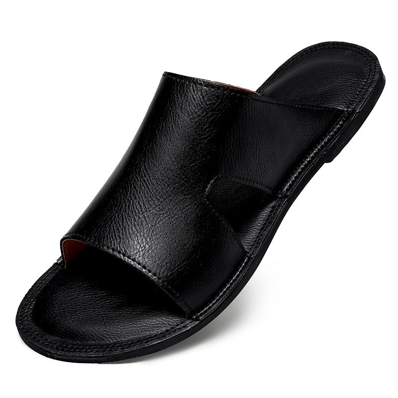 Fashion Vintage Style Men's Sandals Leisure Walk Male Slip-On Slippers Non-Slip Summer Half Drag Open Toe Wading Aqua Shoes Beach Flats