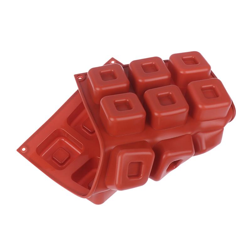 15-секционная квадратная силиконовая форма для выпечки торта, желе, пудинга, шоколада, кубиков льда, кексов, кексов, противня для выпечки