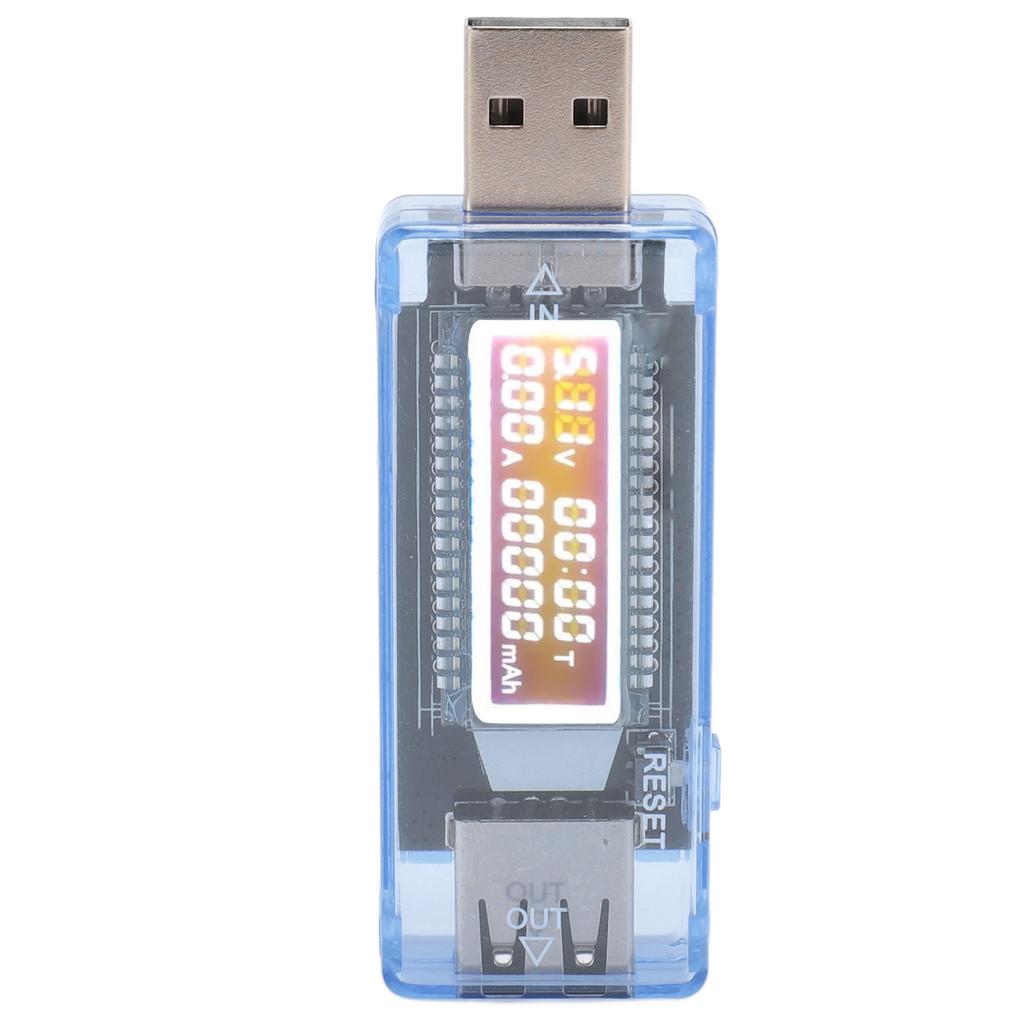 USB Power Meter USB Current Monitor USB 2.0 Interface Voltage Current Power Tester LED Backlight