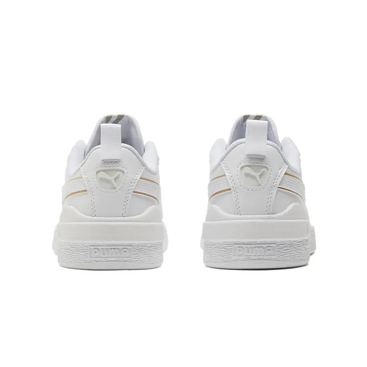 Puma Suede Bloc 'Liquid Metal - White Team Gold' (Unisex) White / Team Gold Skate Shoes 381190 01