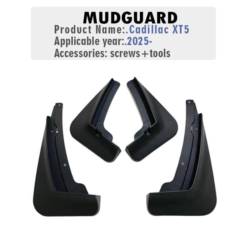 Front Rear 4pcs FOR Cadillac XT5 2025 Mudguard Fender Mud Flaps Guards Splash Mudflaps Car Acceessories