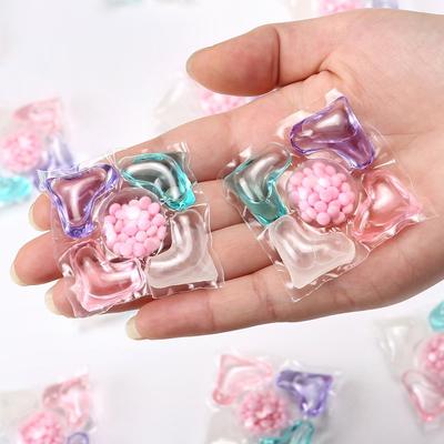 Пять в одной коробке шарики для стирки Обеззараживание Мягкие шарики для стирки Стойкий аромат Духи Суперконцентрированное моющее средство для стирки