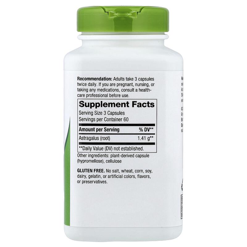 Astragalus Root, 180 Vegan Capsules (470 mg per Capsule)