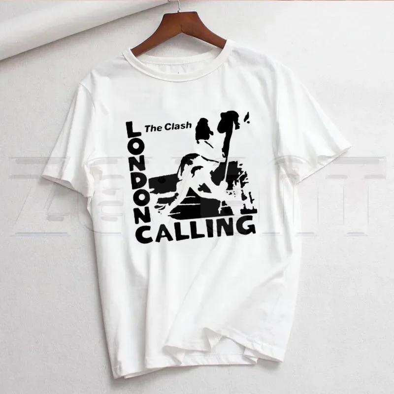 London Calling The Clash Альбом Эстетика Футболки Летние Повседневные Женские Футболки Рукав Женские Топы Футболки
