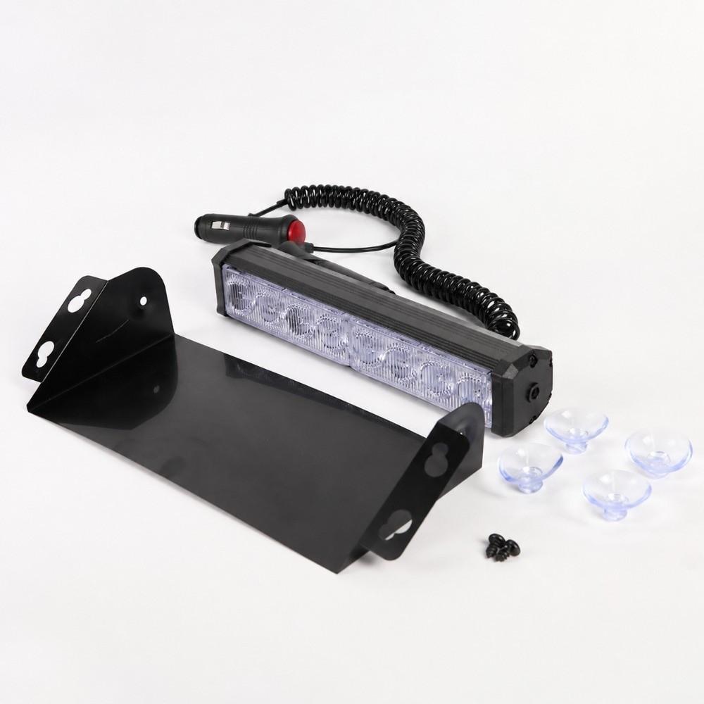 8 LED Strobe Light Suction Cup Mount Safety Light Bar Bright Warning Light for Car Truck Vehicle