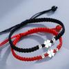 Handmade Woven Four Leaf Clover Adjustable Rope Bracelet Women Red Thread Bracelets for Women Lucky Accessories Gifts