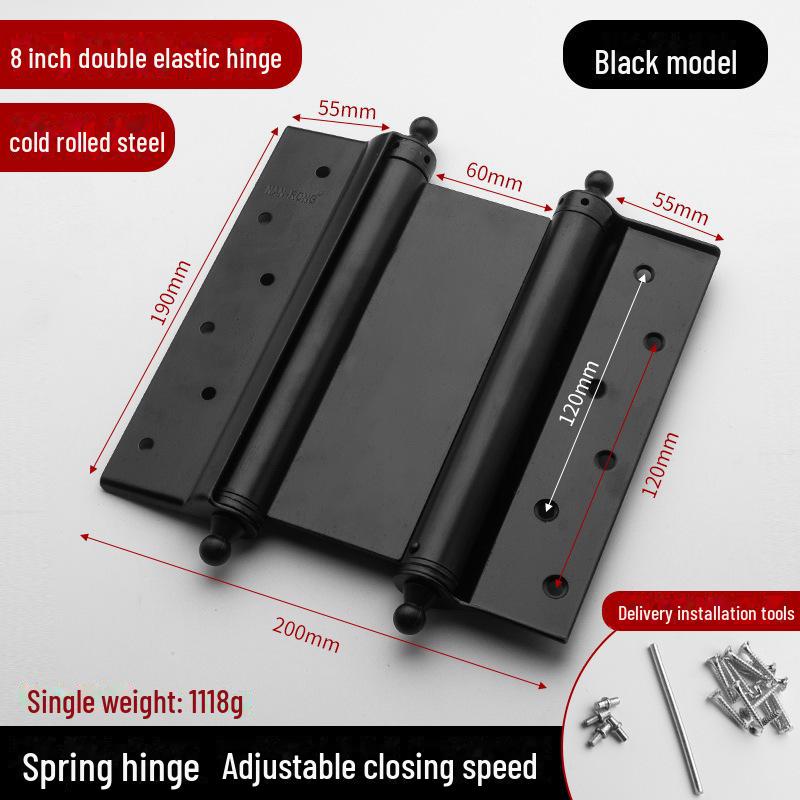 Дверные петли из нержавеющей стали для двухстворчатых дверей: Автоматическое закрытие, бесшумный, прочный, утолщенная пружина, многоразмерные варианты