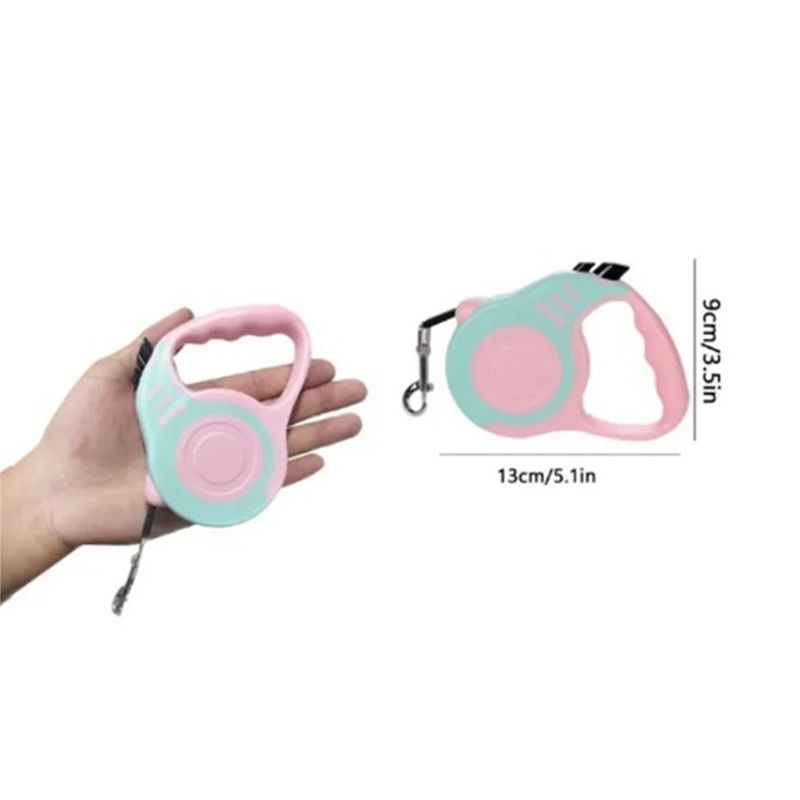 Aug. Pet Leash Retractable Dog Leash Flexible Puppy Cat For Small Medium Dog Pet Supplies Traction Rope Dog Leash E