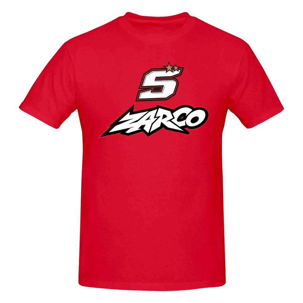 Johann Zarco Commuting Tshirt Simple Korean Style Ribbed Collar Basic Tee