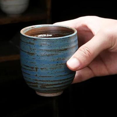 Японская грубая керамика чайная чашка одинарная большая чистая ручной работы ретро мастер-чашка керамическая кофейная чашка в древнем стиле