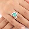 Натуральный Малахит Драгоценный Камень 925 Стерлинговое Серебро Ювелирные Изделия Кольцо Ручной Работы Для Подарка RR-68-29