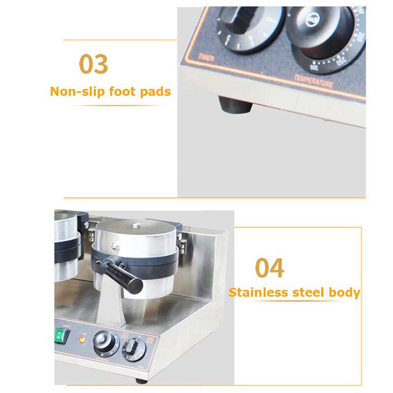 220V Hamburger Machine Burger Machine Ice Cream Waffle Machine Panini Press Baking