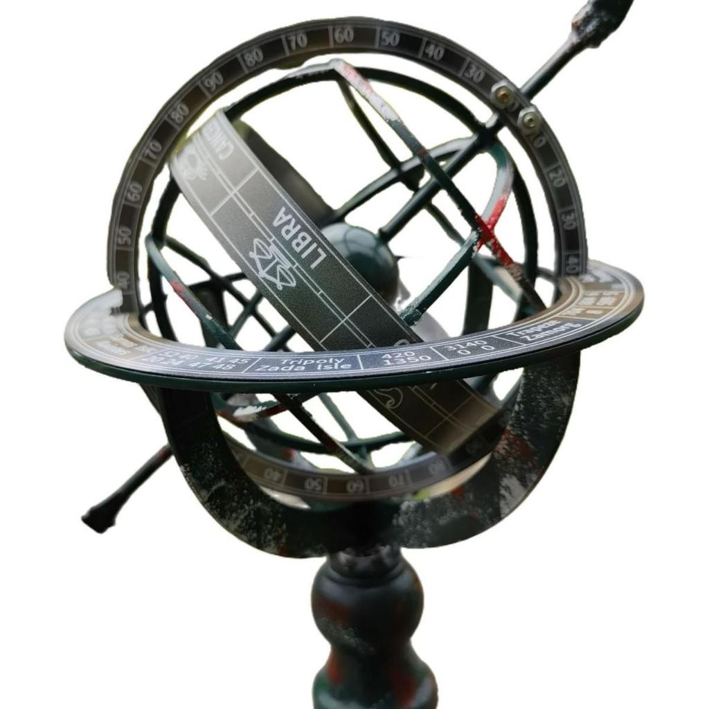 Retro Nautical Imitation Bronze Globe Desktop Ornament