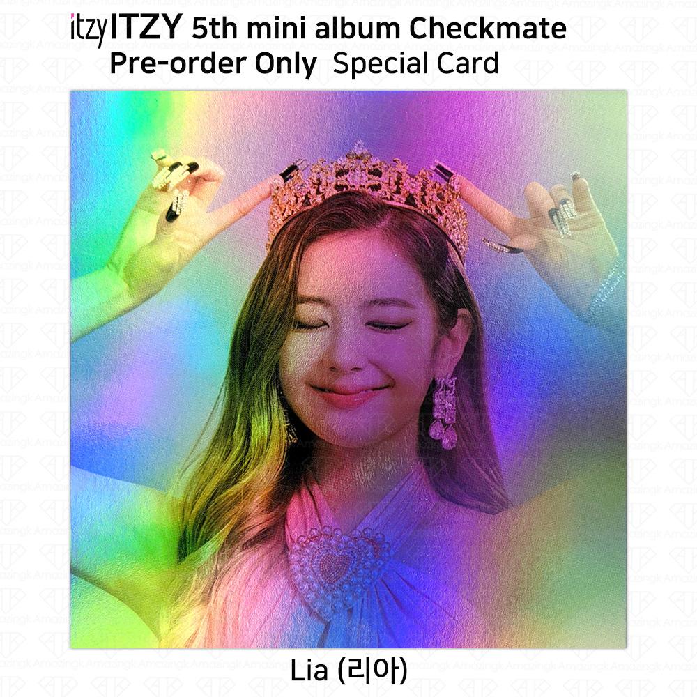 ITZY 5-й мини-альбом «Шах и мат», официальная фотокарта, прозрачная карта, специальная карта KPOP