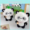 Adorable Bubble Blowing Panda Plush Toy Cute Stress Relief Stuffed Animal Keychain