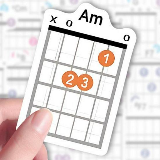 57 Guitar Chord Diagrams & Fingering Practice Sheets for Folk, Electric, & Acoustic Guitar