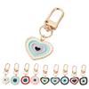 Key Ring Boho Jewelry Handbag Charms Evil Eye Keychain Irregular Heart Keyring Blue Eye  Key Chain