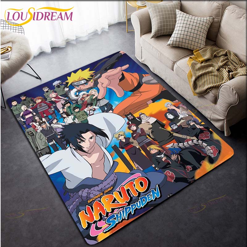 Ковер Наруто Аниме Ковер Детские Ковры Гостиная Коврики для чайного стола Коврик для спальни Моющиеся напольные коврики Бытовой коврик Милый ковер