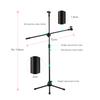 Microphone Tripod Stand Boom Floor Model Adjustable Height Light Weight Heavy Duty Collapsible for