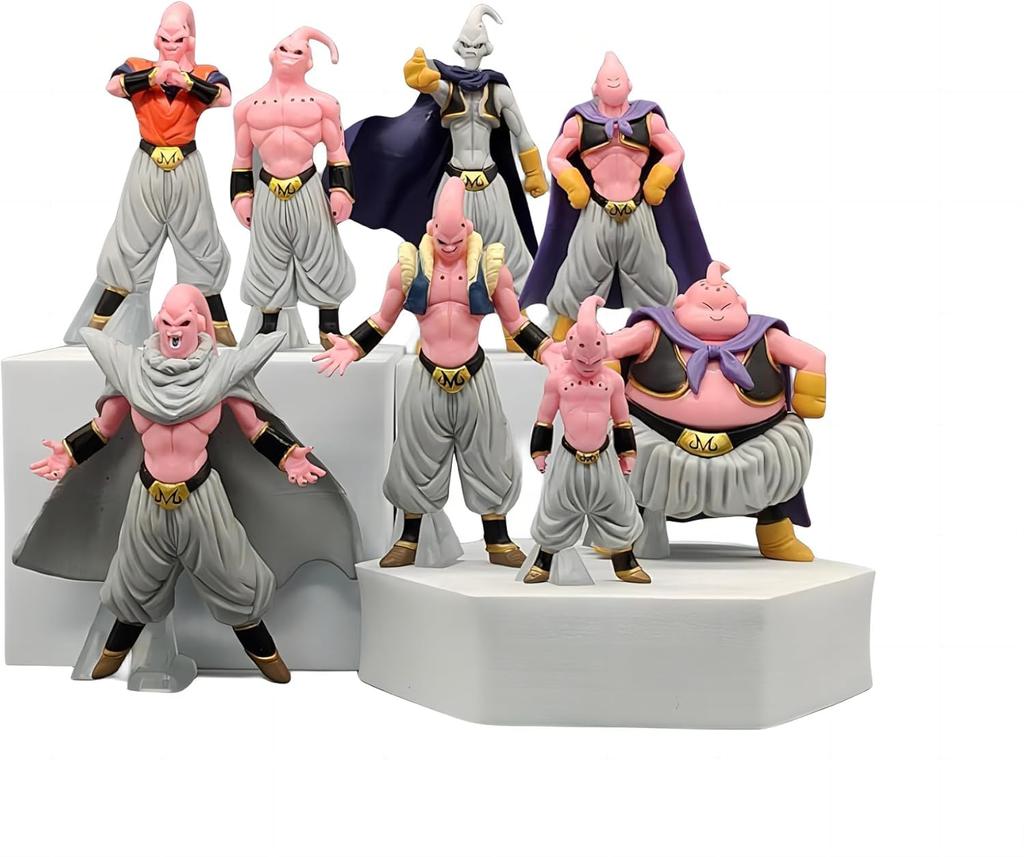 Dragon Ball Majin Buu Figure Set of 8, Collectible Model, Character Collection, Handmade Decoration [Parallel Import]