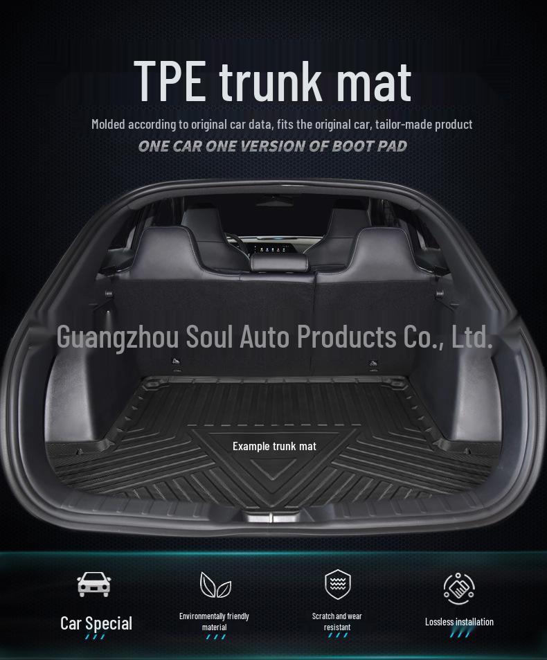 2021 Toyota Sienna TPE Водонепроницаемый Без запаха Коврик в багажник