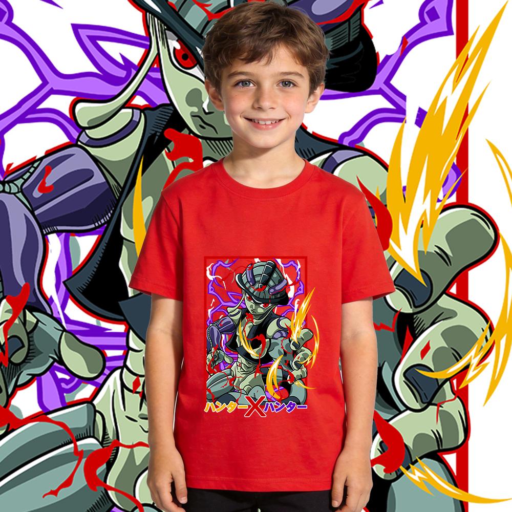 Hunter x Hunter Meruem Anime Print Cotton T Shirt for Boys Girls Kids Soft Breathable Casual Top Daily Wear