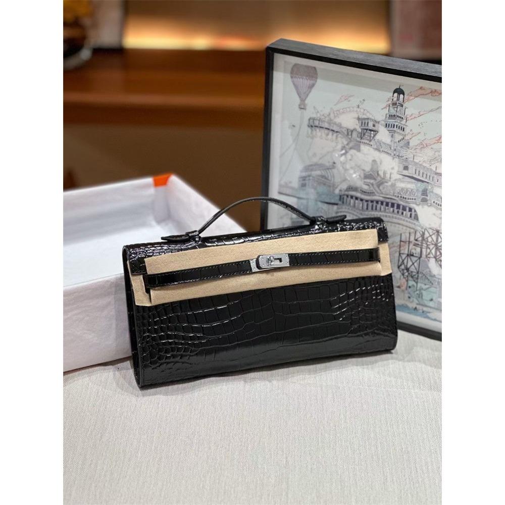 Новая длинная сумка-клатч KL с рисунком ладони коровья кожа с рисунком аллигатора коровья кожа подмышечная сумка сумка через плечо женская сумка тренд