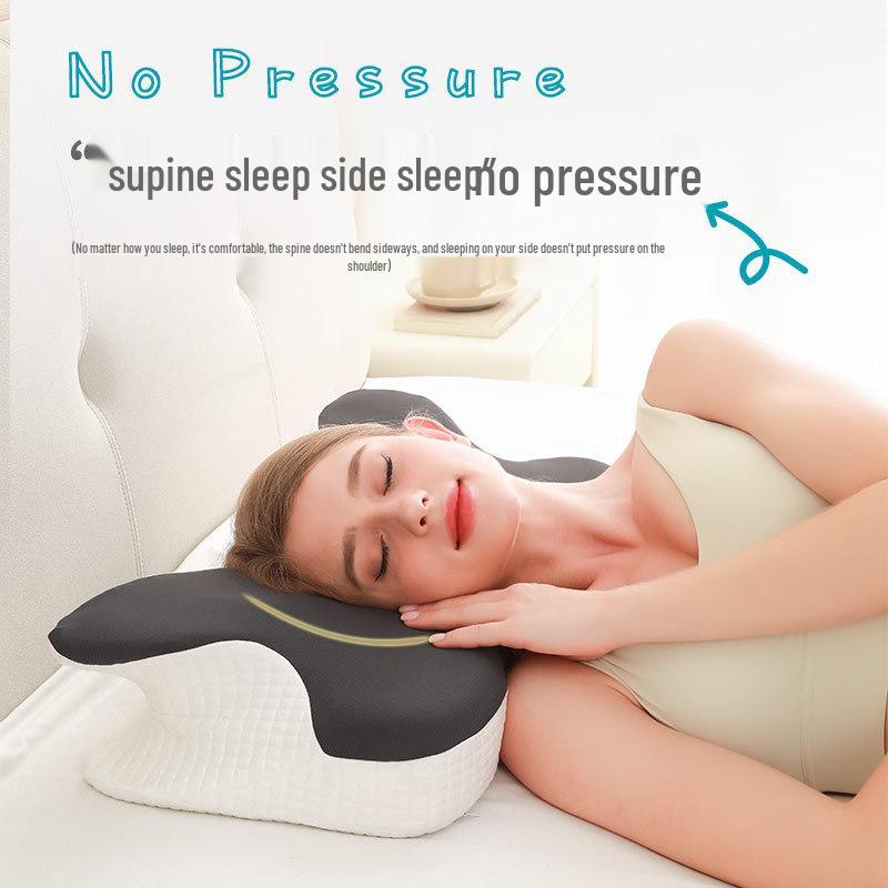 Эргономичная подушка с эффектом памяти для поддержки шеи для спящих на боку