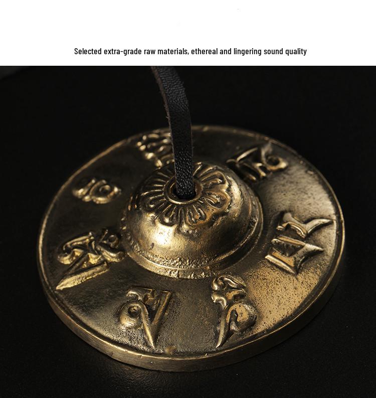 Nepal Handmade Brass Cymbals: Percussion Gong & Yoga Awakening Instrument