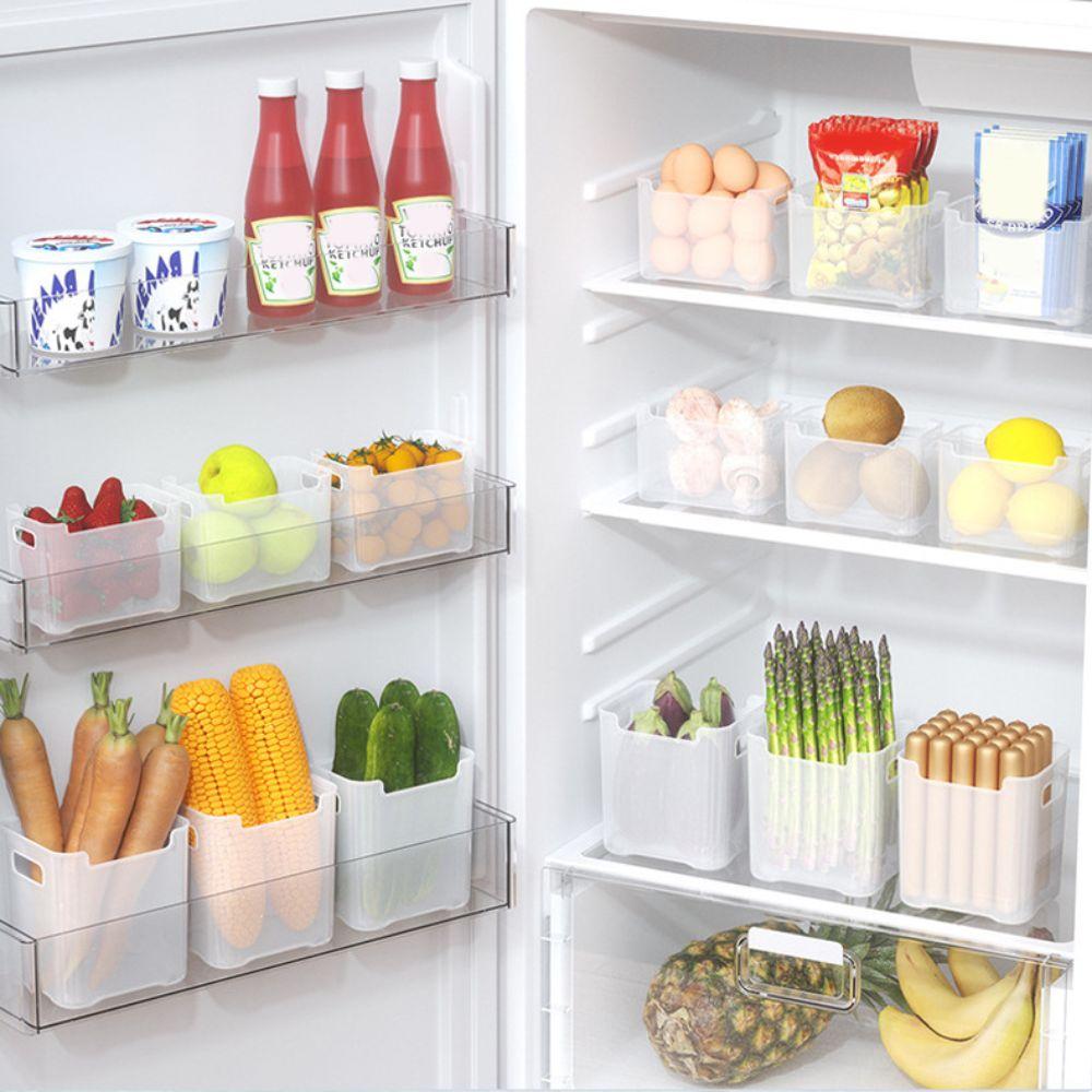 Thicken Fridge Organizer Rack Stackable Fridge Storage Bin New Food Storage Box  Kitchen Organizer