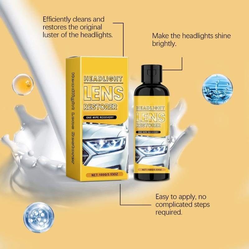 Восстановление фар Универсальный очиститель и восстановитель фар автомобиля Восстановитель фар для пластиковых фар автомобиля
