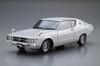 Aoshima Bunka Kyozai Серия Модель автомобиля Nissan GC111 Skyline 1976 Пластиковая модель 1/24 №51 HT2000GTX-E S