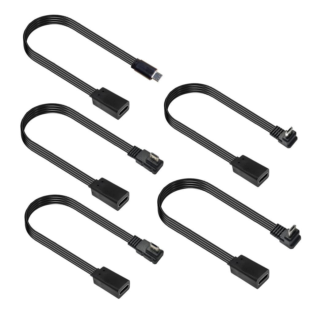 Силиконовый кабель-переходник USB Type C на Micro USB 10 см 20 см для видеорегистраторов, наушников, зарядки
