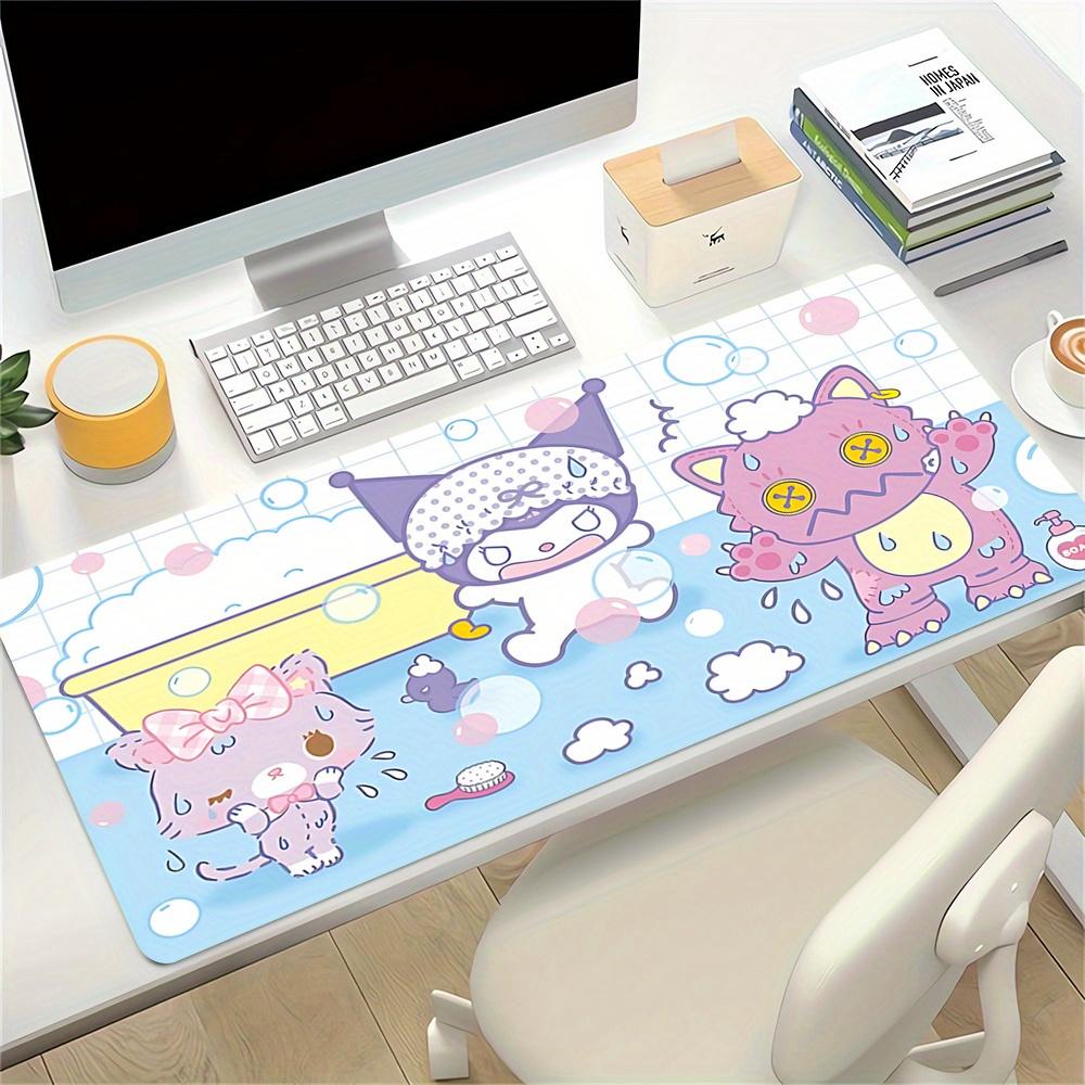 Bath Time, Cute Creatures Themed XXL Mouse Pad - Non-slip Rubber Desk Mat for Gaming and Office Use, Multi-Function Keyboard and Mouse Pad,