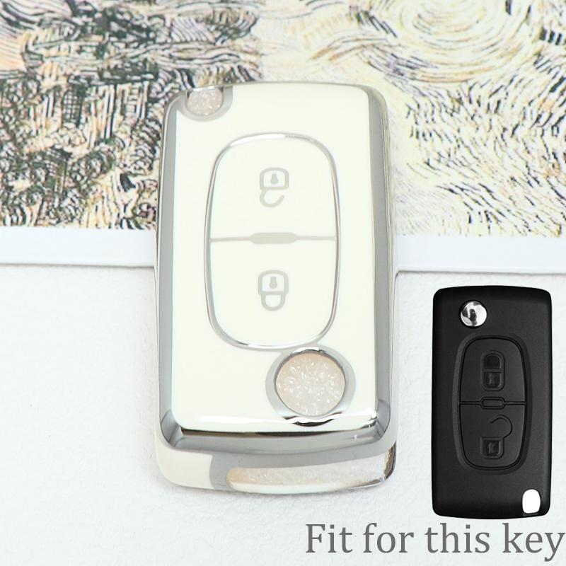 Чехол-брелок на 2/3 кнопки для Citroen C-Crosser C3 C4 Picasso Berlingo, чехол для Peugeot Partner Tepee 207 307 308 407, брелок
