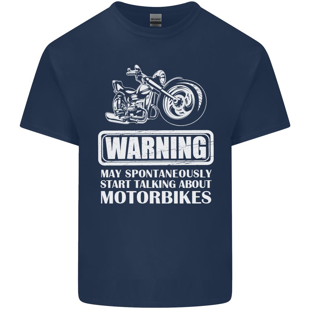 Start Talking About Motorbikes Funny Biker Unisexs Light Cotton TShirt