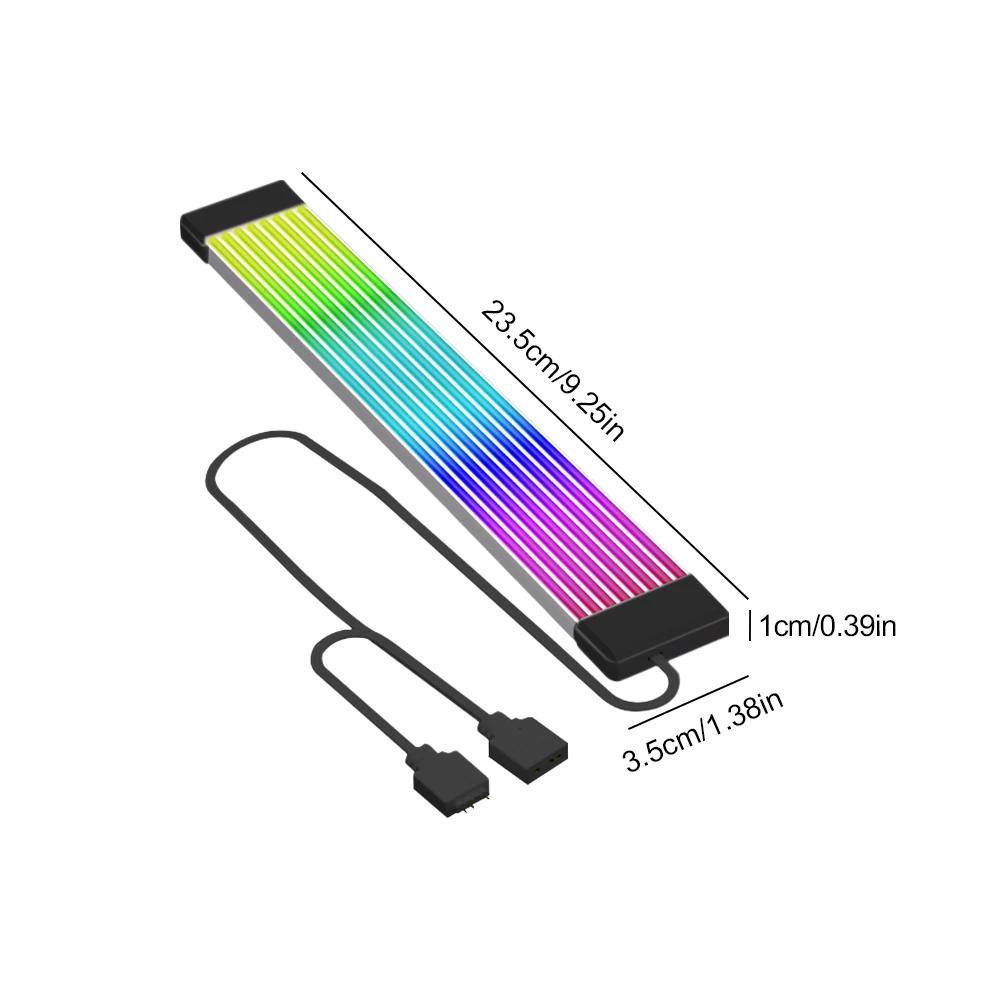 Светодиодная лента ARGB 5V 8/24PIN Кабель-удлинитель питания материнской платы Aura Sync Гибкая для DIY Декоративная светодиодная лента для настольного компьютера