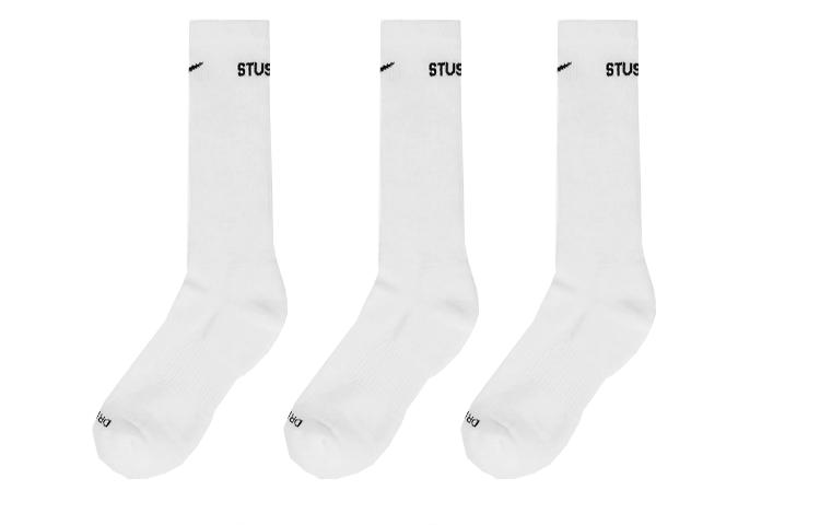 Nike X STÜSSY Носки Stussy Унисекс 3 пары Белые FQ3054-100