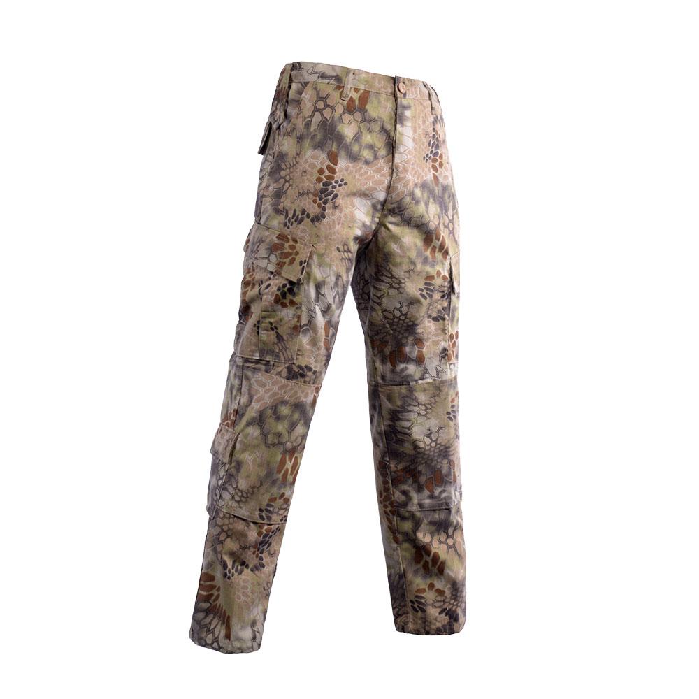 Hunting Camouflage Ribstop Suit Blouse Cargo Pants Set With Hat