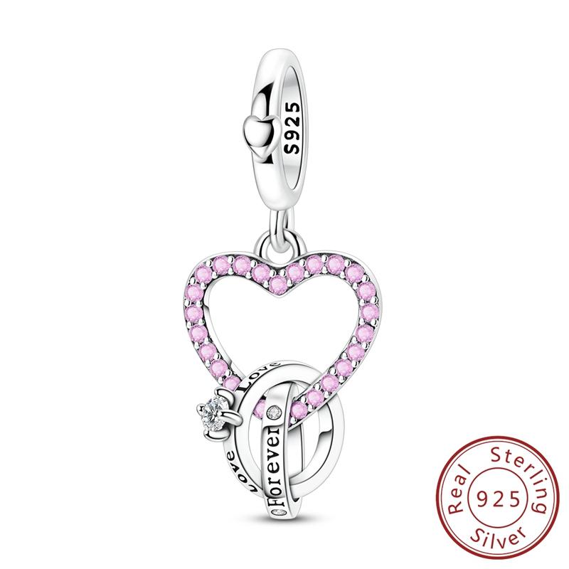 Оригинальные медные шармы-подвески Медведь Черный лебедь Ангел Вишня Подвески Подходят для браслета Подвеска Женщины Девушка DIY Ювелирные изделия Подарок