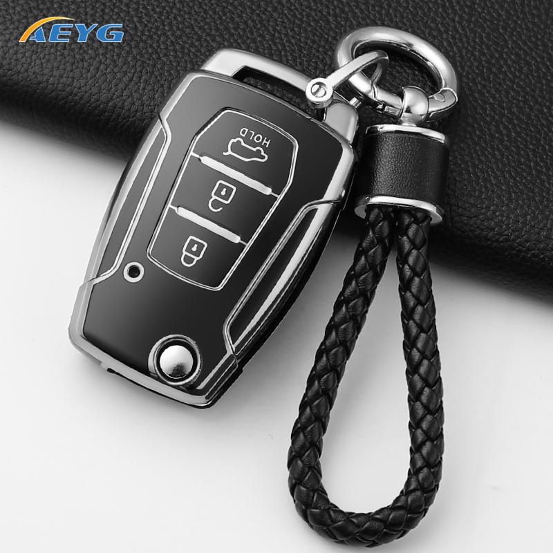 Мягкий чехол-оболочка из ТПУ для автомобильного ключа Ssangyong Kyron 2 Sanka Actyon Korando Tivoli 3 кнопки Умный бесключевой брелок Аксессуары